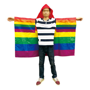Capa de Arcoíris con Orificios para los Brazos, Disfraz de Orgullo LGBTQ para Desfiles y Fiestas del Orgullo Gay - Product Image 6