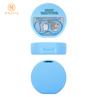 Étui à lentilles de contact personnalisé à motif de dessin animé avec fenêtre de visualisation, accessoire de voyage pour le soin des lunettes, emballage