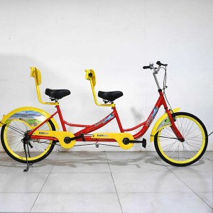 Marca ESME 26 pollici in acciaio Tour Bike 2 persone che guidano bicicletta tandem <span class=keywords><strong>per</strong></span> la vendita bicicletta famiglia doppio sedile - Product Image 4