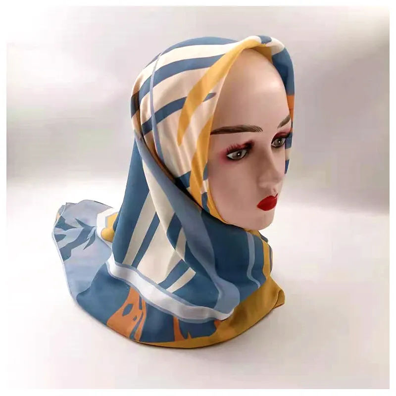 महिलाओं पोशाक हिजाब कपास प्रिंट दुपट्टा हिजाब सफेद महिलाओं सिर पर दुपट्टा के साथ उच्च गुणवत्ता