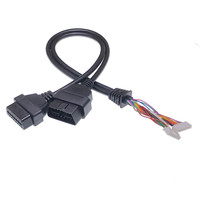 AOTAI OBD2 16-Pin Stecker/Buchse mit XH2.54mm Anschluss für Code-Lesegeräte Universal 12V/24V