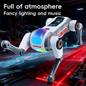 Robot RC pour enfants, chien mécanique télécommandé, modèle en plastique à assembler soi-même, jouet électrique avec lumière et son pour garçons - Product Image 5