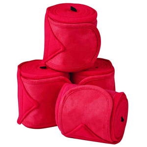 高端马绒绷带4包腿包马球羊毛绷带马具马术 - Product Image 6