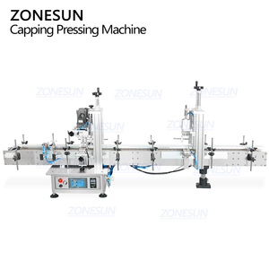 ZONESUN ZS-XG1870DV automatique cosmétiques Lotion de Toner pour la peau bouchons de bouteille de pulvérisation ronds vissage capsulage couverture extérieure pressage Machine - Product Image 6