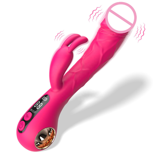Écran LCD 9 vibrations puissantes Stimulateur vaginal clitoridien Lapin Vibrateur clitoridien Masseur Point G Vibromasseur lapin pour femmes - Product Image 6