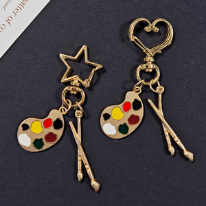 Palette de couleurs créative DIY, pinceaux pour la rentrée scolaire, tableaux à dessin, pendentifs, porte-clés, porte-clés pendentifs étudiant - Product Image 2