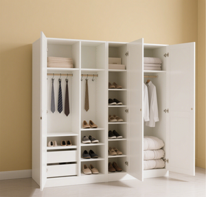 Roperos independientes de madera minimalistas modernos para dormitorio, taller, comedor, Hospital, diseño de Venta caliente, amplio almacenamiento extensible - Product Image 5