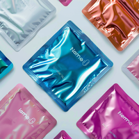 Sacs en plastique mylar transparent imprimés personnalisés pour l'emballage d'herbes et d'épices Pochette debout mate avec fermeture éclair sacs scellés sur 3 côtés