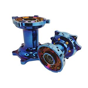 Bujes de Rueda CNC Azul Quemado para CR CRF 125 250 <span class=keywords><strong>450</strong></span>, Juego de Bujes de Aluminio Anodizado Rojo de Alta Durabilidad para Motocross y <span class=keywords><strong>Supermoto</strong></span> - Product Image 2