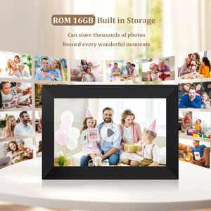 Marco de fotos <span class=keywords><strong>digital</strong></span> WiFi con pantalla táctil para decoración del hogar elegante reproductor de vídeo de mesa de escritorio regalo del Día del Padre - Product Image 3