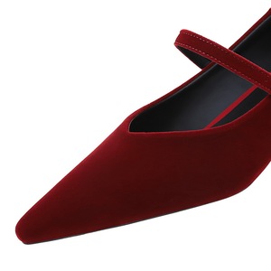 2388 Scarpe da Donna <span class=keywords><strong>Eleganti</strong></span> in Stile Coreano, in Camoscio di Alta Qualità, con Punta Affusolata, Tomaia Bassa e Tacco Basso, Ideali per l'Ufficio - Product Image 4