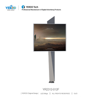 Pantalla LED Gigante para Exteriores, Resistente al Agua, a Todo Color, P4, Estructura de Acero, Doble Cara, Gráficos Animados, para Aeropuertos y Metro, OEM