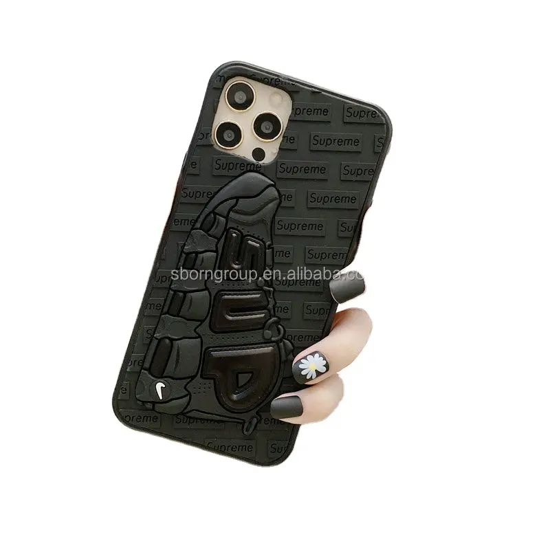 New Fancy Smart Phone Cover for iPhone 16 15 14 13 12 11 Pro Max Shoes Silicone Phone Case Name Brand