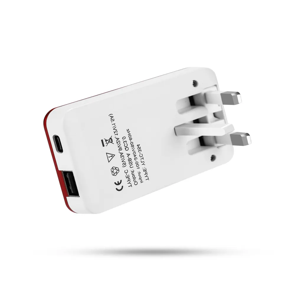 20w qc4.0 qc3.0 stecker uk usb c wandladegerät für apple für iphone kreditkarte handy-ladegerät ultra slim pd 20w für iphone