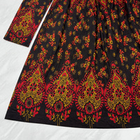 Robe longue décontractée pour femme à manches longues, col rond, imprimé floral, coupe évasée, boutonnée sur le devant – Prix de gros
