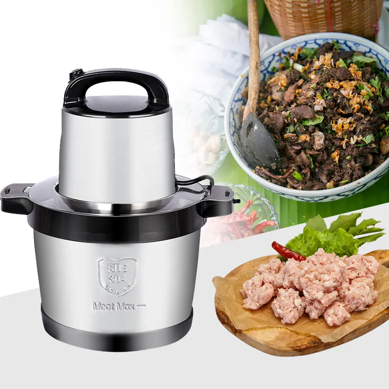 Silver Crest Mesin Mixer FuFu 6L, Penggiling Daging 1500W, Pencincang Sayuran Pencincang