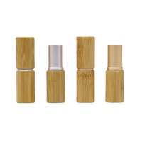 Tubes de rouge à lèvres rechargeables, bricolage, baume à lèvres, brillant à lèvres, porte-étui écologique, Tube de rouge à lèvres vide en bambou, 5g
