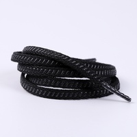 Lacets plats en polyester composite silicone YH double face de 8 mm de large, anti-chute, antidérapants, pour baskets unisexes, prêts à l'emploi (RTS)