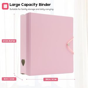 Classeur pour photocartes <span class=keywords><strong>A5</strong></span> à 4 pochettes avec anneaux <span class=keywords><strong>en</strong></span> D, 50 pochettes intérieures, album de collection de photocartes coréennes, capacité 200 cartes - Product Image 2