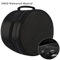 Échantillon Gratuit - Sac de Rangement Portable Jiayuan en Tissu Oxford Durable pour Baguettes de Batterie (5 Pouces) avec Fermeture Éclair - Housse de Protection pour Batterie