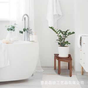 Tabouret de salle de bain en bambou Faber, en bois massif, sur mesure, pliable, siège de douche, banc de rangement - Product Image 5
