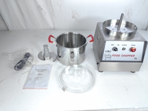 Cortadora de Verduras Eléctrica de Acero Inoxidable de 10L para Mostrador, Ideal para Hoteles y Restaurantes - Product Image 6