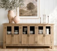 Tables consoles modernes avec texture vintage, en verre trempé plané à la main, fermeture magnétique, étagère réglable, anti-basculement et sécurisées