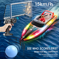 Boys Shooter LED Lights 2025 nouveau modèle bateau de vitesse compétitif enfants jeu d'eau télécommande navire