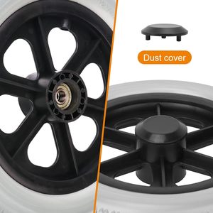 HL <span class=keywords><strong>12</strong></span> 인치 솔리드 구조 PU FOAM 플라스틱 스포크 휠 캐스터 휠 용 하드 고무 타이어 이동성 보조 액세서리 휠 - Product Image 3