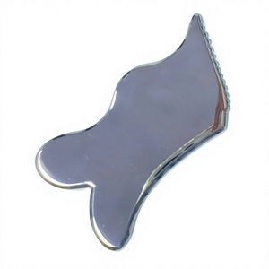 Planche Gua Sha en acier inoxydable 304 de nouvelle conception avec bord dentelé pour massage facial - Product Image 5