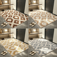 Tapis de luxe en jacquard imitation cachemire, doux et durable, couverture complète pour salon, chambre et bureau