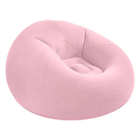 Canapé gonflable en forme de pouf avec logo personnalisé, en PVC résistant, design moderne, pliable, chaise d'extérieur pour adultes