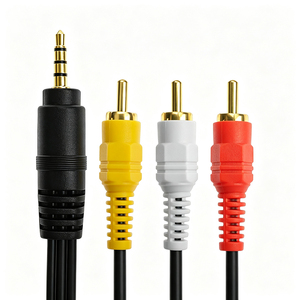 Cable <span class=keywords><strong>Adaptador</strong></span> de Audio y Video Estéreo de 3.5mm a 3 RCA Macho de 1m, 1.5m, 2m, 3m, 3.5mm para <span class=keywords><strong>Xiaomi</strong></span>, Letv, Tmall, Android <span class=keywords><strong>TV</strong></span> Box, DVD - Product Image 1