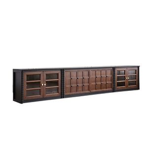 Mueble de TV Modular Plegable de Madera Sólida, Estilo Moderno de Mediados de Siglo, Personalizable, Centro de Entretenimiento, Decoración para Sala de Estar - Product Image 5