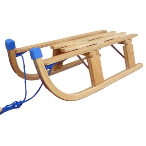 2026 Toboggan Pliant en <span class=keywords><strong>Bois</strong></span> Kinderslee Schnee Holz Sledge - Product Image 2