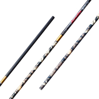 Flèches en fibre de carbone pure les plus vendues, rectitude 0.001/0.003/0.006, ID 3.2mm/4.2mm/6.2mm, tige camouflage, acier pour tir à l'arc