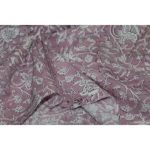 Authentic Handmade Lightweight Block Print Fabric for Clothing <b>Quilt</b> Scarf Dress Curtain & Cover Materials - Product Image 6