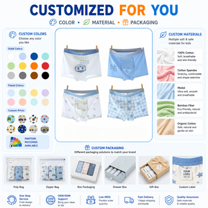 Caleçons Boxers d'Été Fins en Soie Glacée Antibactérienne pour Garçons – Doux, Respirants, pour Tout-Petits et Enfants - Product Image 1