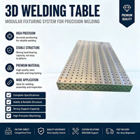 Plateforme de soudage modulaire 3D industrielle, table de soudage 3D nitrurée anti-corrosion pour le soudage des métaux