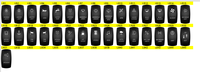 Interrupteur à bascule 12V 24V pour voiture, interrupteur à bascule LED éclairé pour bateau, interrupteurs à bascule multi-symboles pour camping-car, UTV, VTT, marine, camion, tout-terrain