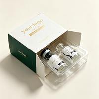Petite boîte à cosmétiques avec support dédié pour flacon de 3 ml, emballage en papier personnalisé et présentoir de vente au détail