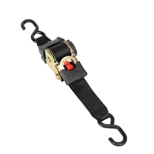 Original Factory 1.8m Ratchet strap Auto Retractable Ratchet Tie Down Strap 25mm Ratchet Tie Down Strap 25mm x 1.8m + Hooks