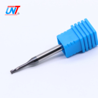 Fraise à queue carrée à 2 dents en carbure monobloc, revêtement TiSiN, HRC55 pour acier trempé, fraisage CNC de cavités profondes, personnalisable OEM
