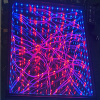 Plancher de danse à LED avec miroir Abyss à cordes connectées individuelles, avec mode de contrôle multiple