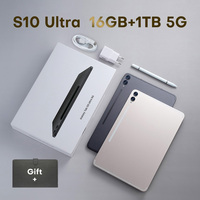 Tablette PC S10 Ultra Version Globale avec 12 Go de RAM, 512 Go de ROM, batterie 8800 mAh, double carte SIM, réseau, écran plein, MTK pour les entreprises - Nouveau