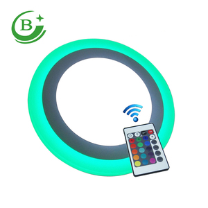 Nhà Máy Giá trong nhà thông minh thông minh đa màu 12 + 4 Wát RGB Trần Slim LED Bảng điều chỉnh ánh sáng - Product Image 6