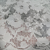 Nouvelle collection de tissus en dentelle tricotée, dentelle florale à paillettes pour la décoration de robes et de vêtements