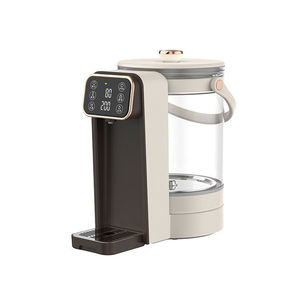 Distributeur d'eau électrique en verre 110v 220v, eau chaude, 3L, lait pour bébé, écran LCD réel, portable, corps amovible, pot à air en verre, distributeur d'eau électrique - Product Image 1
