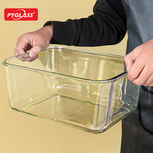 Recipiente <span class=keywords><strong>de</strong></span> Almacenamiento <span class=keywords><strong>de</strong></span> Vidrio Extra Grande Pyglass, Apto para Congelador, Hermético, Seguro para Alimentos, Tapas <span class=keywords><strong>de</strong></span> Vidrio Grandes para Adobo y Asados - Product Image 4