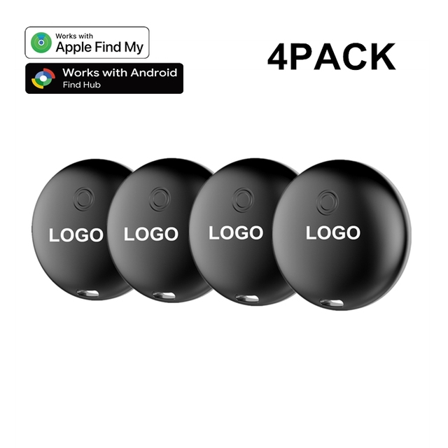 4Pack Plastic Air Tags for & Google Find My GPS Tracking Device-Waterproof Key Finder with Long Battery Life